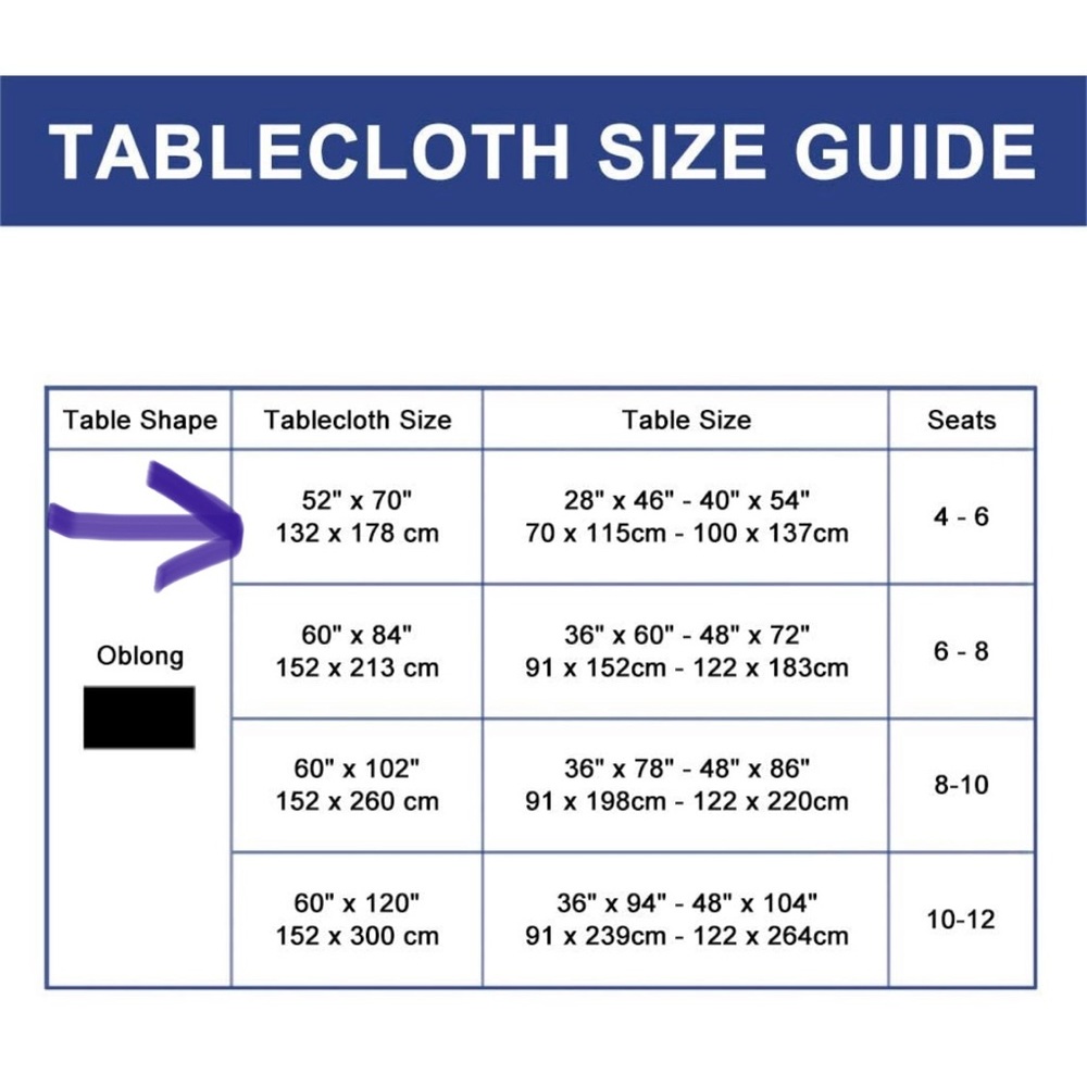 NWT Rectangle Easy Clean Tablecloth - Picture 8 of 9